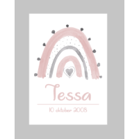 Geboorteposter Regenboog 